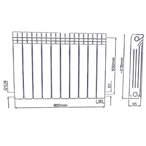 Grzejnik aluminiowy - żeberko